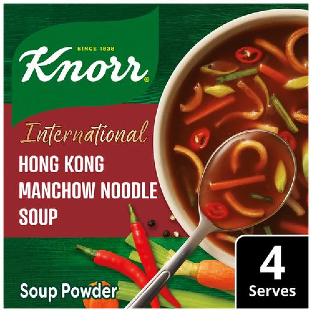 Knorr International Hong Kong Manchow Noodle Soup - 100percent Real Vegetables, 44 g-1.webp